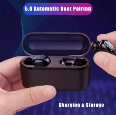 Q32 беспроводные наушники 5 0 Bluetooth мини TWS для iPhone/Samsung/HUAWEI слуховой аппарат стерео