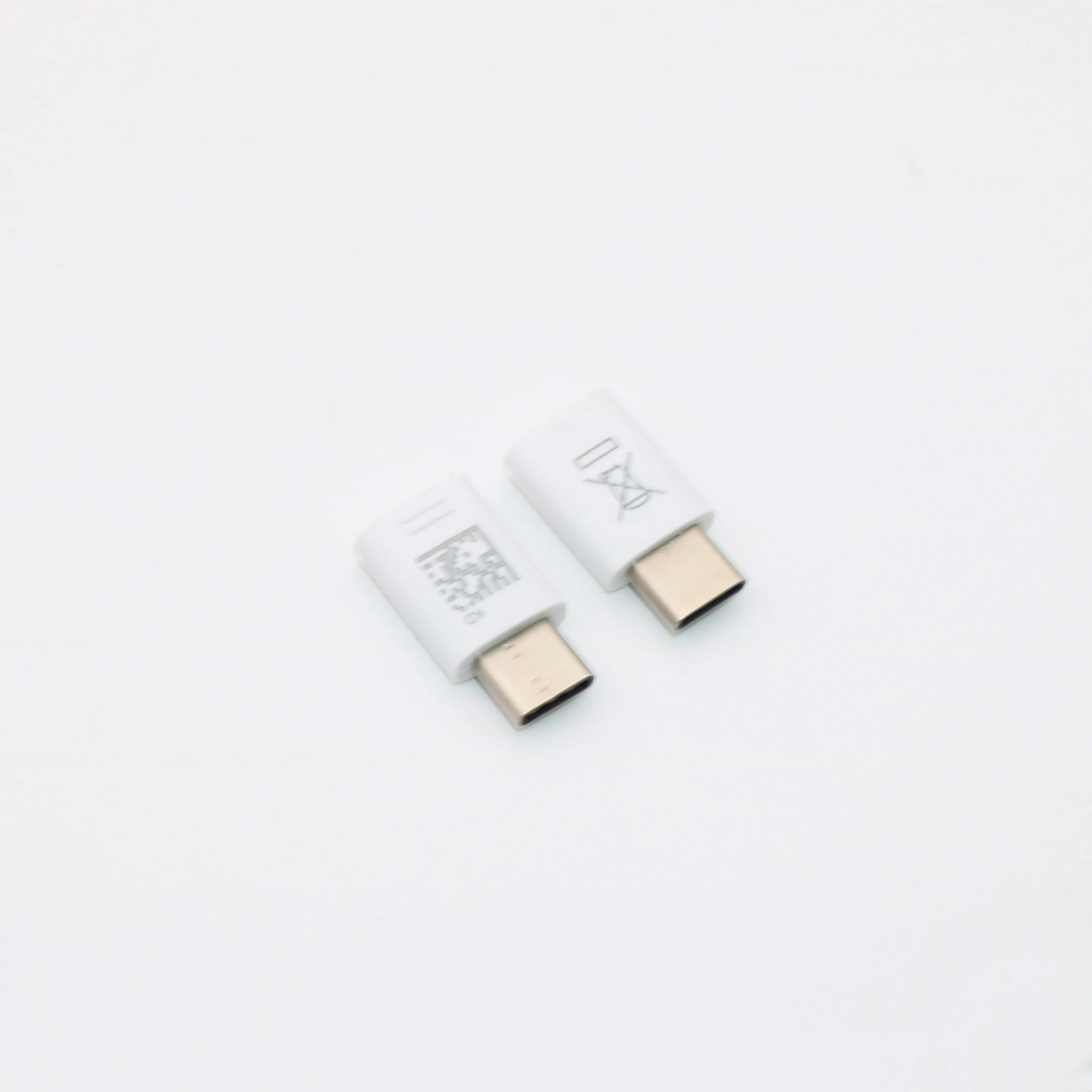3 пакета Otg Micro Usb-type c кабель адаптер Usb type-c конвертер адаптер для samsung S9 S8 Oneplus Xiaomi huawei быстрое зарядное устройство - Цвет: White Two Packs