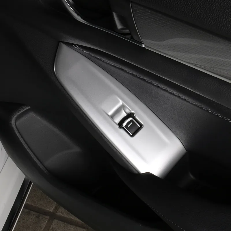 Для 10th Honda Accord стеклянная подъемная панель наклейка Accord внутренняя дверная ручка Кнопка панель декоративная наклейка специальная