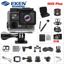 Экшн-камера eken H5S Plus Ultra HD Ambarella A12 EIS 4 k/30fps 30M Водонепроницаемая Спортивная камера go Helmet pro с сенсорным экраном