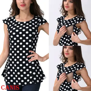 

US Fashion Pregnant Maternity Clothes Nursing Tops Mom Breastfeeding T-Shirt Top