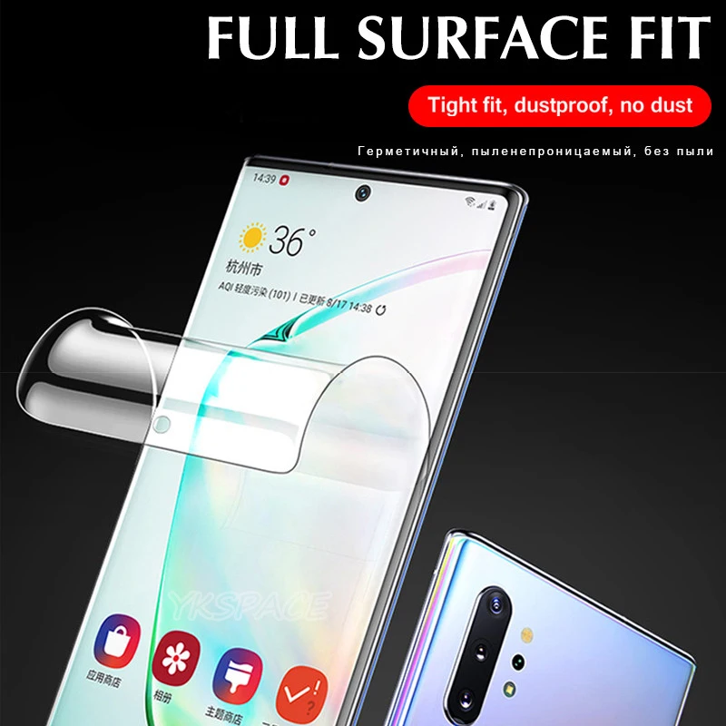 Premium Clear Soft Hydrogel Screen Protector Set - Front and Back Coverage (3-Pack)