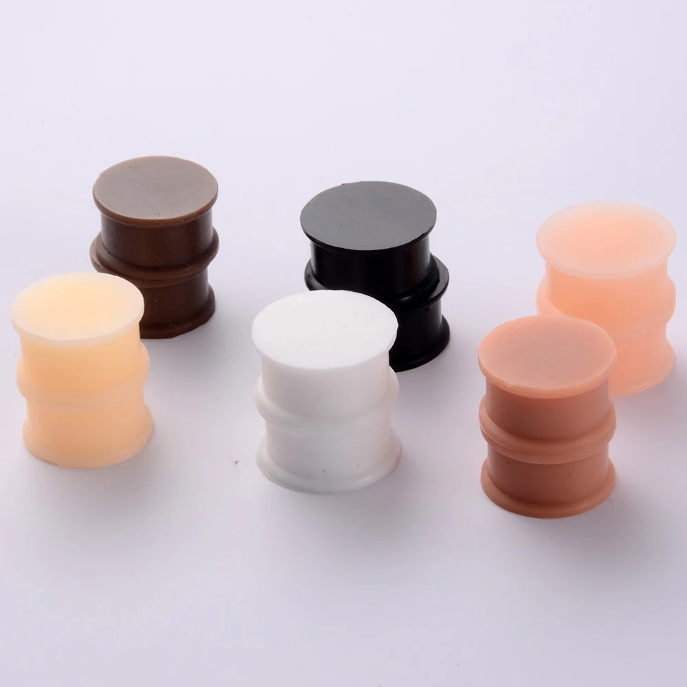 Silicone Double Flared Hider Ear Plugs Tunnels Gauges Ear Stretcher Expander 2Pcs piercing jewelry ear piercing jewelry body piercing jewelry body jewelry