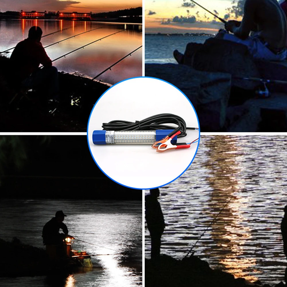 

Boat Finder Submersible Bright Docks Night Outdoor Attract Underwater Fishing Light 8W Waterproof 180 LED Easy Use