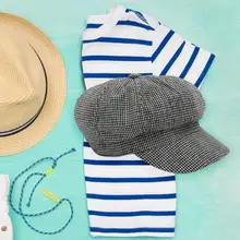 Модный берет шапка Британский женский мужской хлопок осень зима сетки унисекс теплый дышащий простота мягкий плед Винтаж шапочки