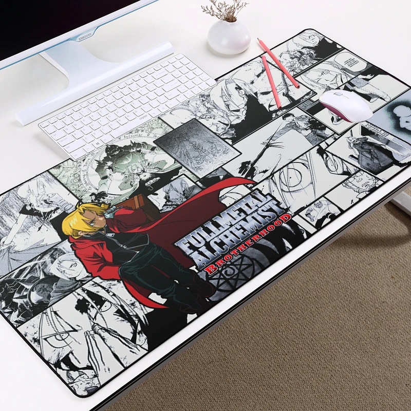Fullmetal Alchemist Pad on The Table Gaming Computer Carpet for Office Mouse Mat Xxl Rug Pc Gamer Mats Deskpad | Компьютеры и офис