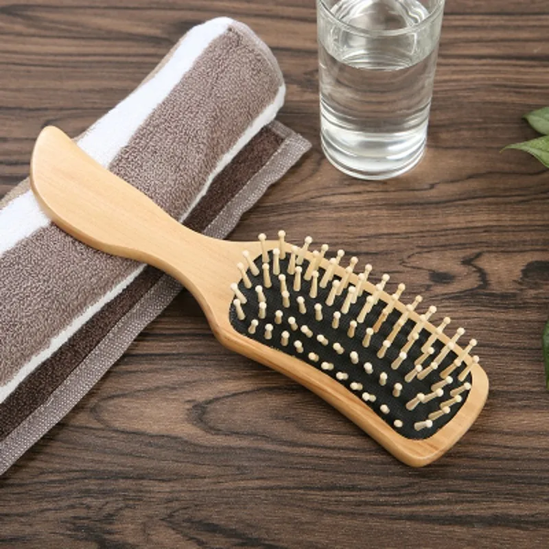wooden hairbrush Airbag Comb Head Massage Meridian Wood Combs Massager Home Anti Static Hair Loss Long Curly Hairbrush 5pcs name card wooden bases desk cards display stands wood picture stands numbers card bases