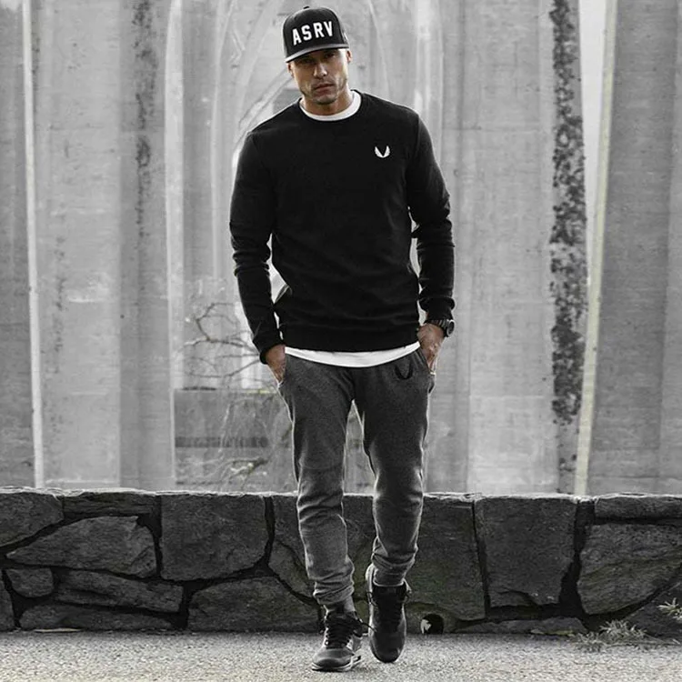 

Muscle Brother Small Wings Skinny Straight-Leg Trousers Sports Running Leggings