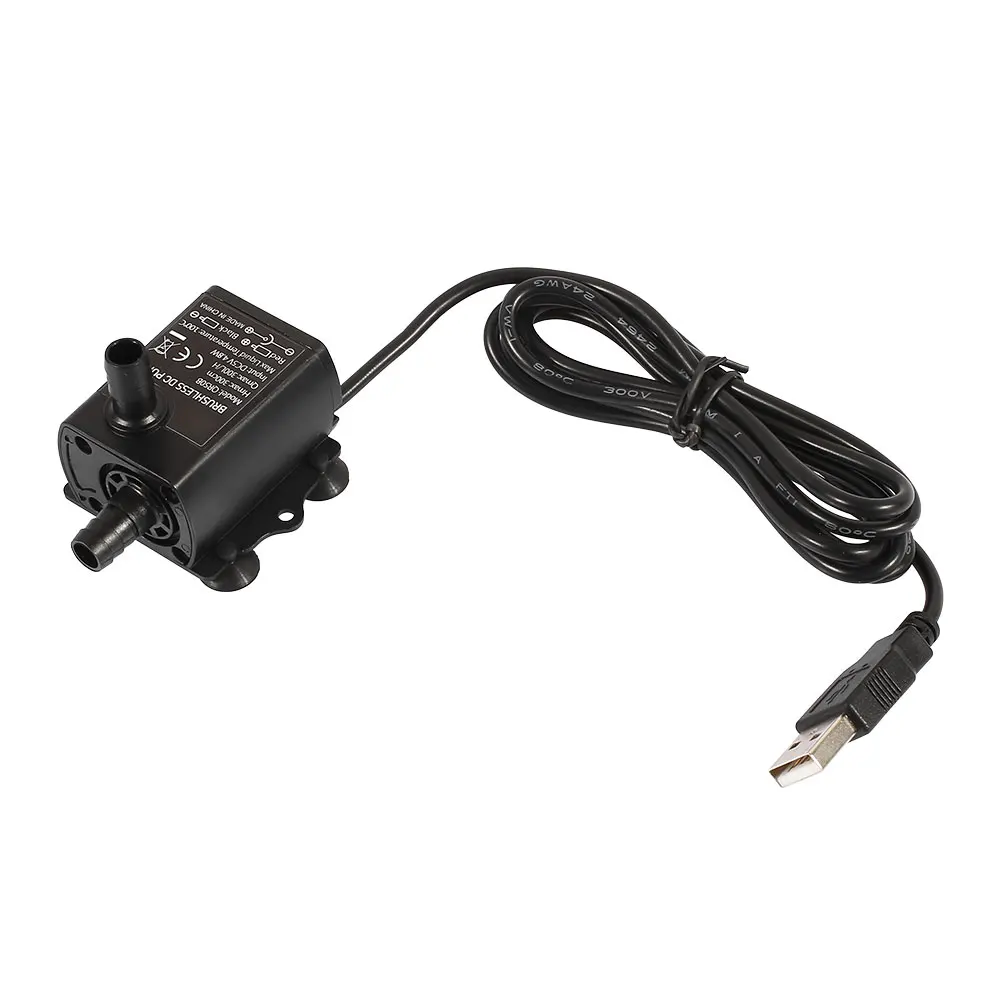 Фонтан насос Hmax 300 см домашний офис Сделай Сам водяной насос экономичный USB для аквариума аквариум мини насос для рокария миниатюрный пейзаж