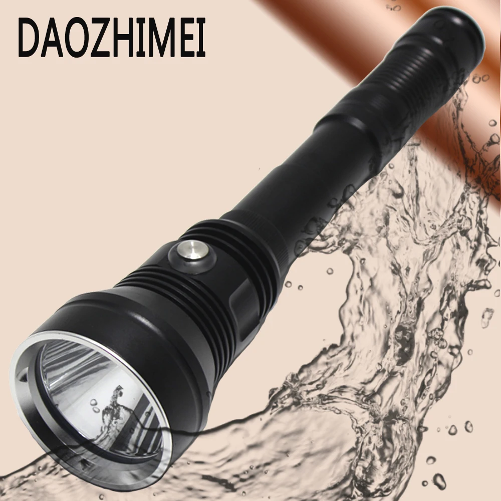 

80000LM XHP70.2 Diving Flashlight Underwater 100M Waterproof Scuba Dive Powerful Torch use 26650 Camping Dive Light Lamp