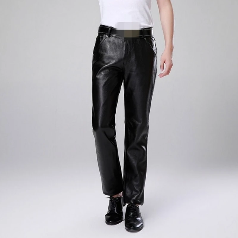 genuine leather trousers