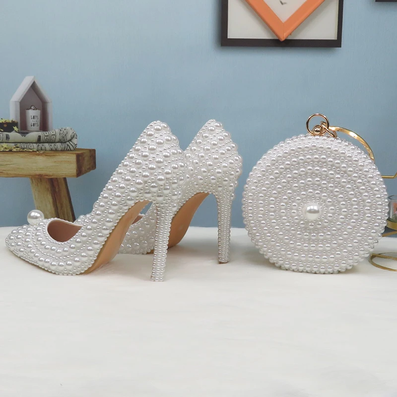 Pearl Wedding Heels | Ladies Pump Shoes