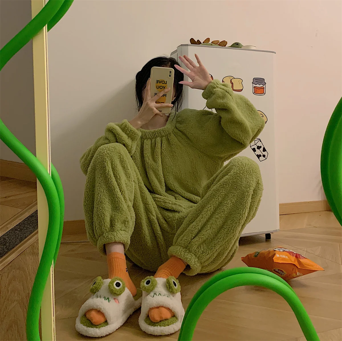 Zapatillas de casa antideslizantes para hombre y pantuflas de algodón con dibujos de rana, fondo suave y cálido, de felpa con punta 2021 - AliExpress Calzado