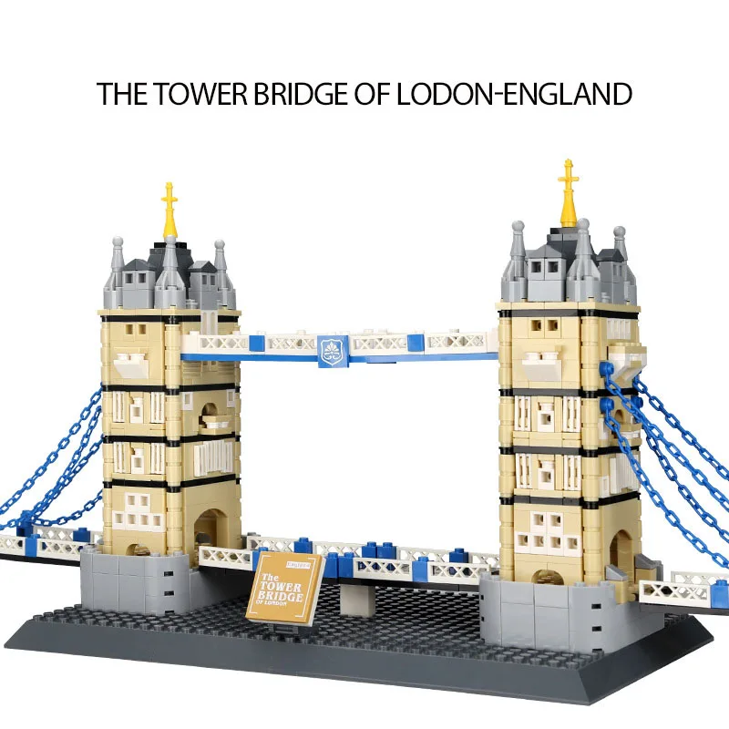 

London Tower Bridge world famous building series small particle assembled building blocks children's Puzzle Toys Festival gift