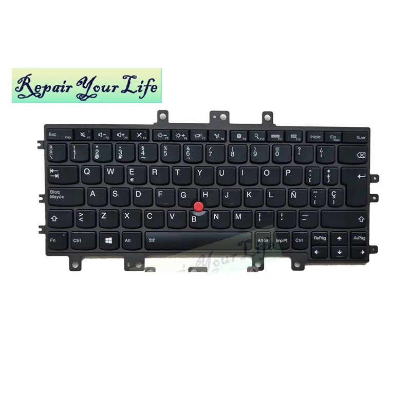 Клавиатура ноутбука SP Испанский для lenovo HELIX 20 SN20E75234 SG-64600-2EA CS13XBL Подсветка Черный аксессуары