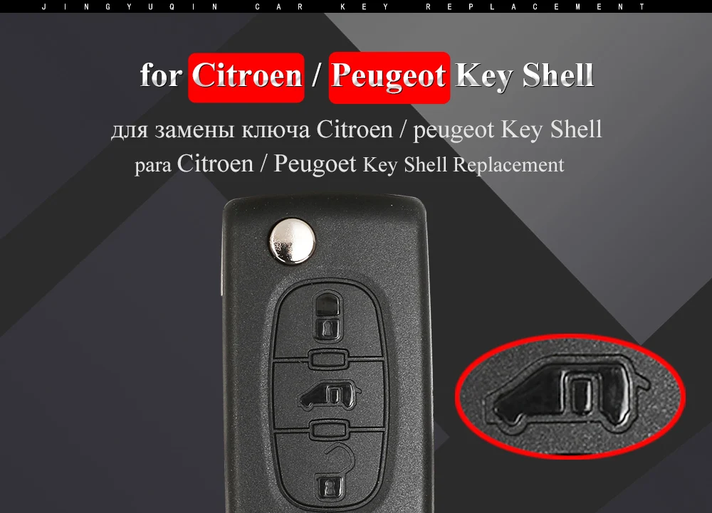 Keyforkess 10pcs 3BTN Flip Remote Car Key per Peugeot Partner Expert Citroen Berlingo spedizione pieghevole Ce0523 ce0536 HU83 VA2 8 Keyforkess 10pcs 3BTN Flip Remote Car Key per Peugeot Partner Expert Citroen Berlingo spedizione pieghevole Ce0523 ce0536 HU83 VA2 - Ha775effe35c2441bb21d4750e81d263cD