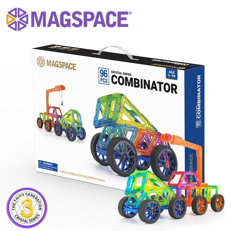 Магнитный конструктор MAGSPACE большого размера, набор для строительства, модель и строительные игрушки, магнитные блоки, развивающие игрушки для детей