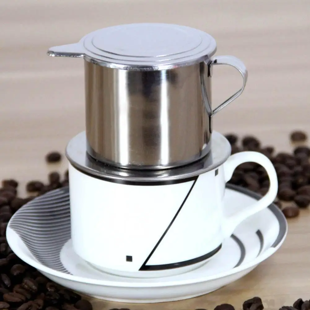 

50/100ml Vietnam Style Stainless Steel Coffee Drip Filter Maker Pot Infuse Cup Reusable Coffee Maker Infuser Coffee Mug Cup