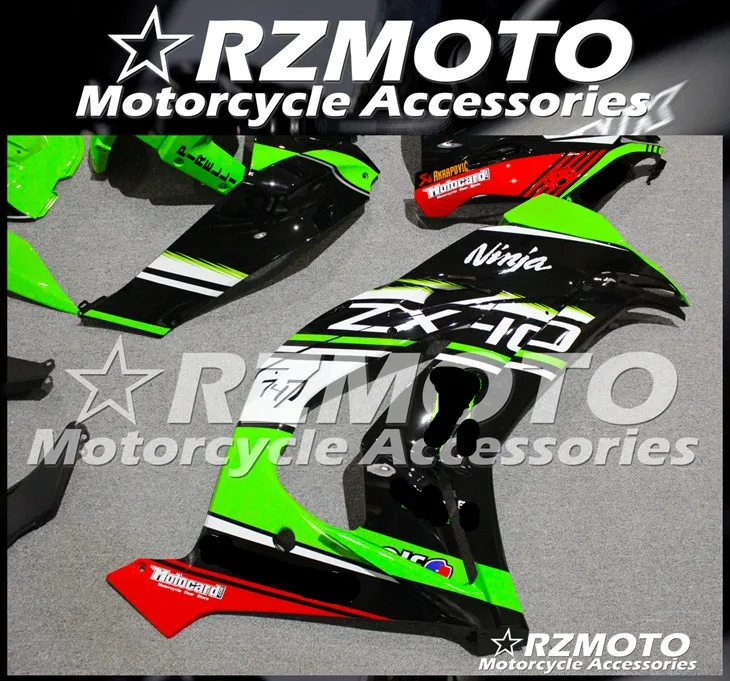 ABS мотоцикл обтекатель комплект для KAWASAKI ZX-10R- год кузов литьевая форма Магазин № 2284