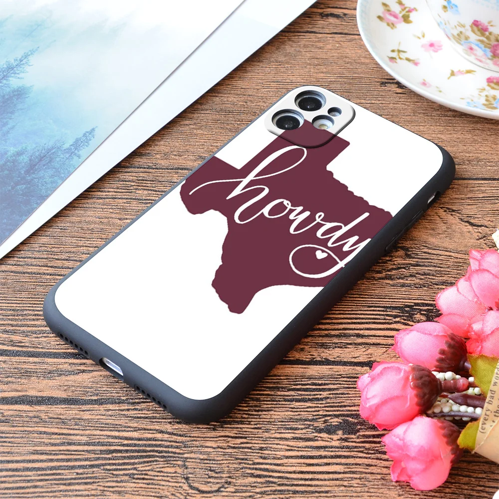

For iPhone Howdy Texas A&M Print Soft Matt Apple iPhone Case