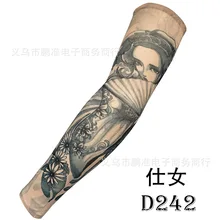 Нарукавник с татуировкой стиль-стиль татуировки рукава руки, чтобы покрыть большой цветок рука колледж Стиль Защита от Солнца Открытый манжет