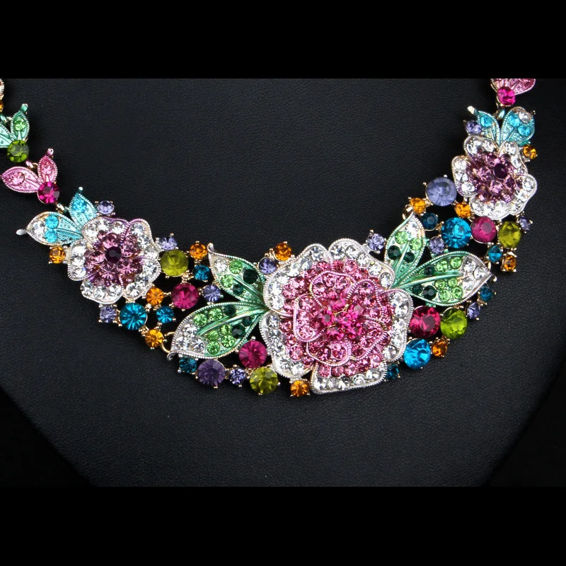 Dubai Luxury Crystal Wedding Jewelry