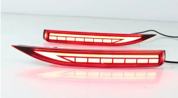 Для Toyota Corolla Altis Многофункциональный Автомобильный светодиодный задний противотуманный фонарь бампер светильник тормозной светильник динамический сигнал поворота отражатель - Цвет: Type A