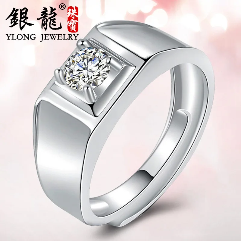 

Silver Dragon Jewelry S925 Silver Accessories Adjustable Men's Ring Adjustable Wide Men Rings Fashion Silver Accessories Jewelry