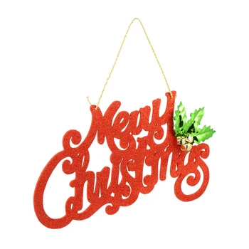 

Merry Christmas Sign Wooden Door Wall Hanging Ornaments Board Wooden Wall Decor
