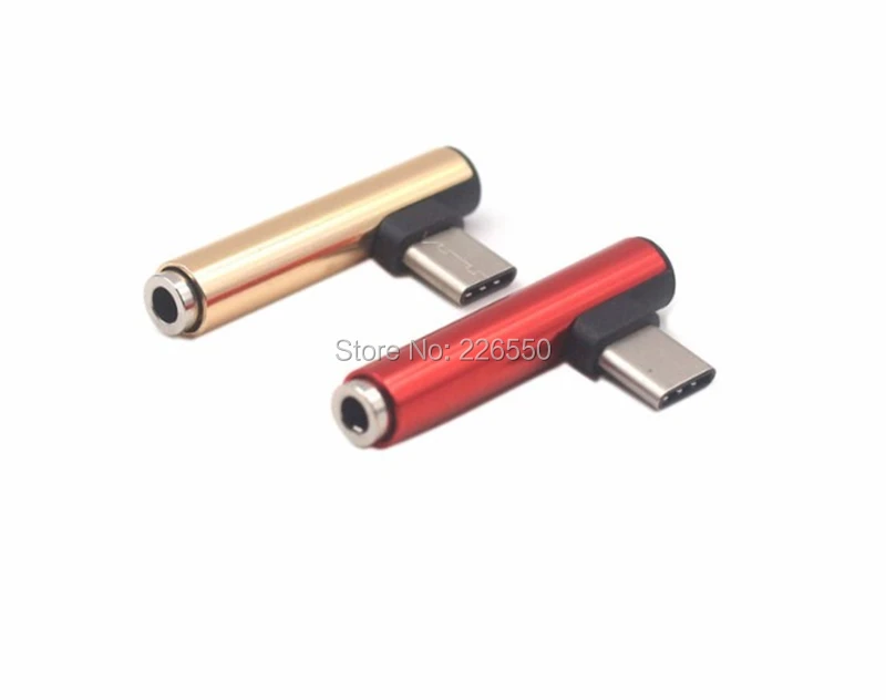 200pcs USB C Type C to 3 5mm Jack AUX Audio Headphone Adapter Splitter Converter Cable for Huawei P20 Mate 20 for Samsung S10