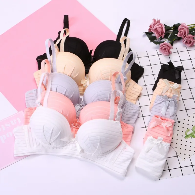 

2019 Wireless Bra and Pantie Set Women Push Up Lingerie Bra Set Ladies Underwear Sets x