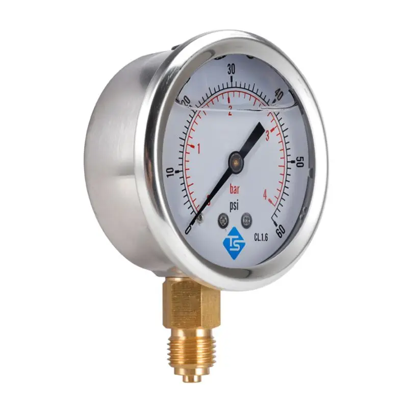 

GLYCERINE FILLED PRESSURE VACUUM COMPOUND GAUGES 68mm DIAL VAC to 10000 PSI BTM