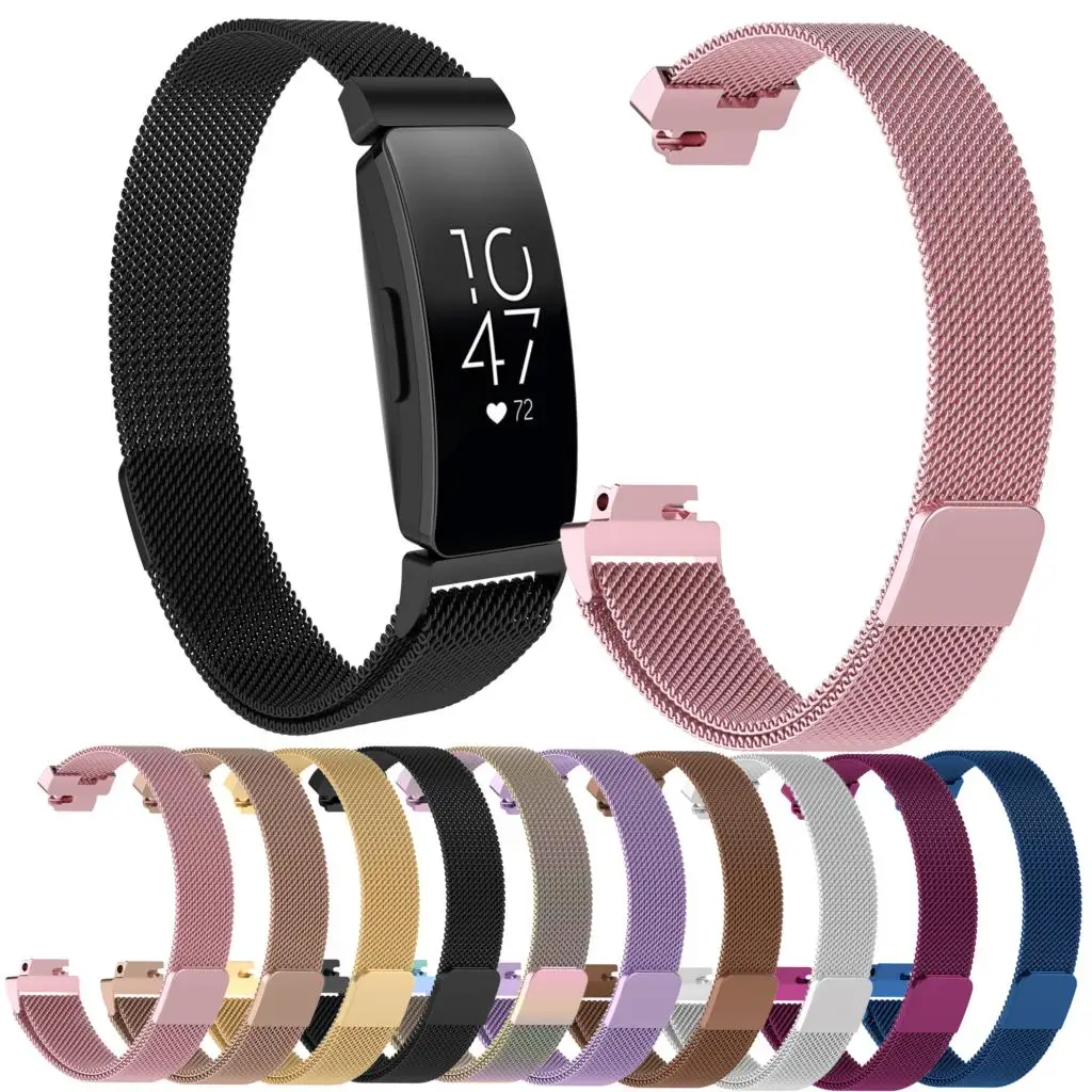 Ремешок Essidi для Fitbit inspire HR умный браслет магнитный из нержавеющей стали ремешок