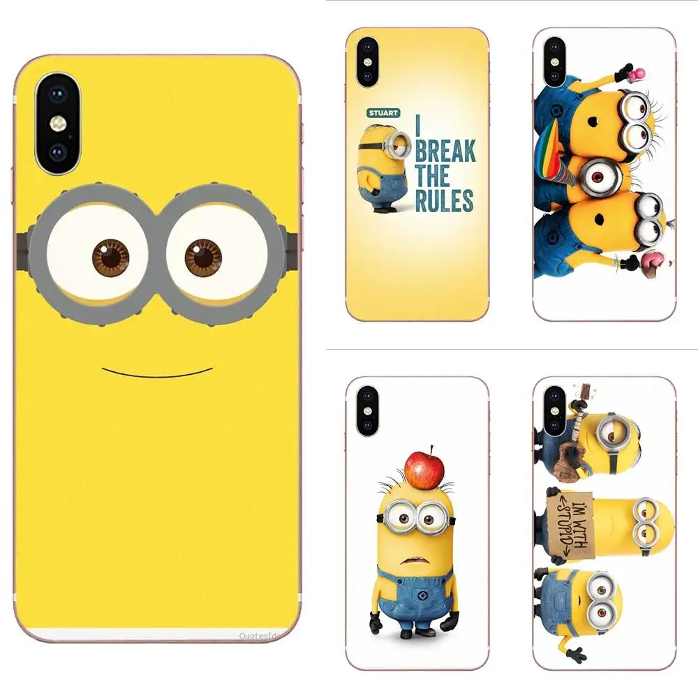 Миньон для huawei P7 P8 P9 P10 P20 P30 Lite Mini Plus Pro Y9 Prime P Smart Z 2018 2019 прозрачный мягкий чехол