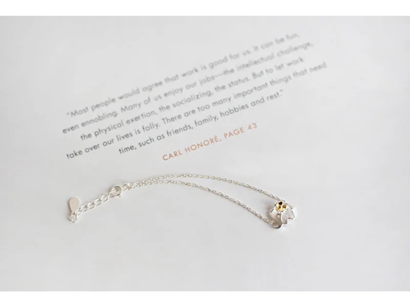NPKDS серебряные браслеты со слоном 925 ручной браслет-цепочка для женщин, Модная бижутерия для девочек, рождественские подарки LCH752SR00