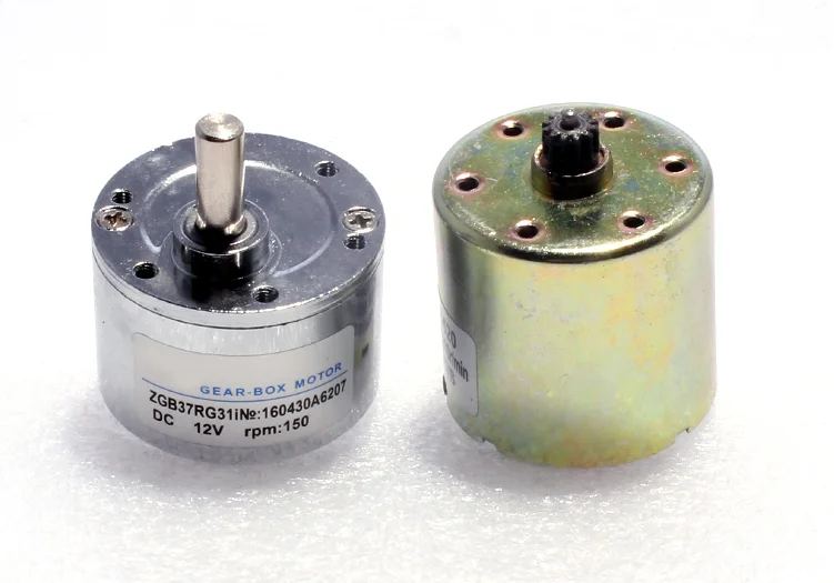 10 Вт микро DC мотор DC12V24V редуктор скорости двигателя Низкая скорость микро DC мотор ZGB37RG