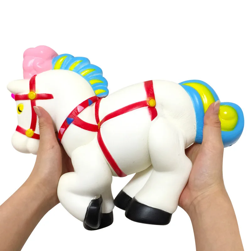2 шт. в партии! кавайный мягкий 36 см jumbo horse Редкие Мягкие медленно поднимающаяся игрушка pu подарок
