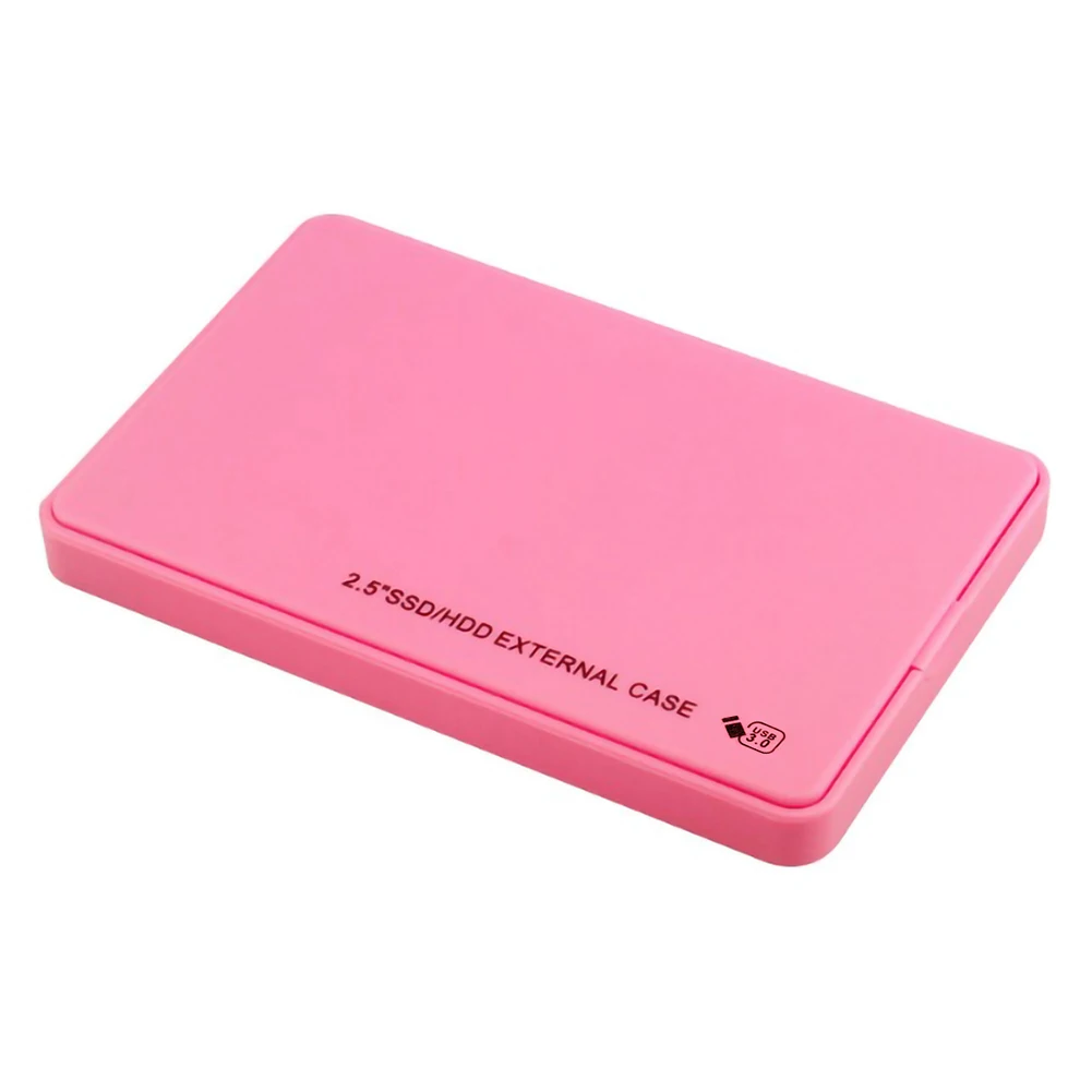 2,5 hdd чехол usb 3,0 на SATA SSD Внешний чехол 5 Гбит/с мобильный жесткий диск коробка для ноутбука черный синий белый розовый hdd док-станция