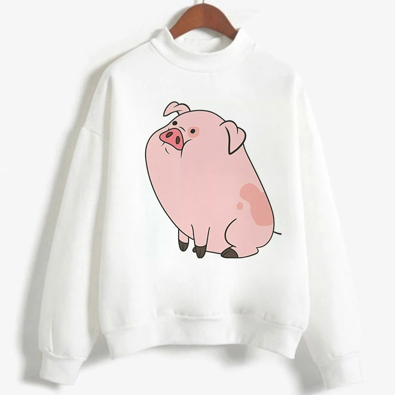 4288 Kawaii принт со Свинкой, осенне-зимний свитер для женщин, пуловер, милые толстовки с героями мультфильмов, повседневная женская верхняя одежда в стиле Харадзюку - Цвет: 4288