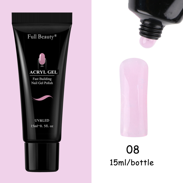 Acrygel For Nail Nude Pink Fast Builder Nail Extension French Design Semi-Permanent Varnish Forms All For Manicure FB1809