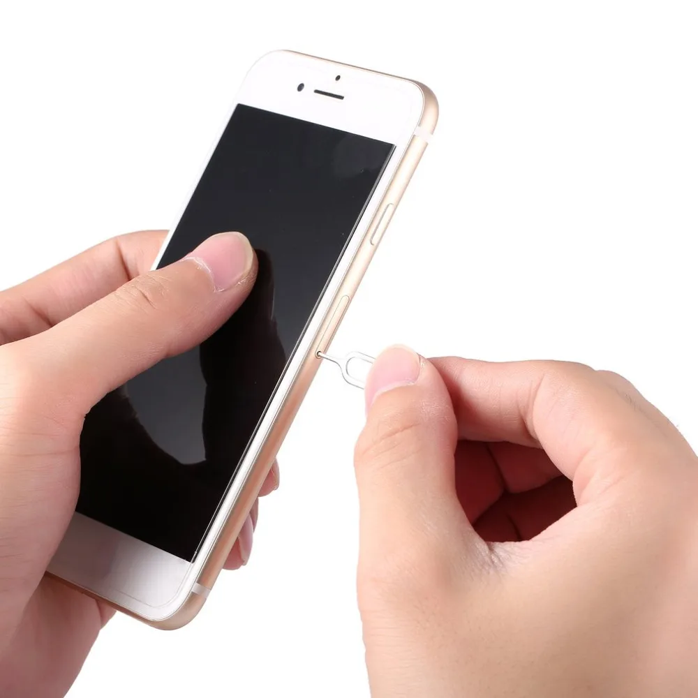 1 шт. извлечение сим-карты Pin ключ инструмент игла для iPhone 5 5S 4 4S 3GS сотовый телефон инструмент лоток держатель извлечения металлический Pin