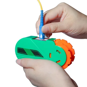

Fiber Optic Cleaning Box,Fiber Optic Connector Cleaner Fiber Cleaning Cartridge Connector for KCC-600 Single Mode