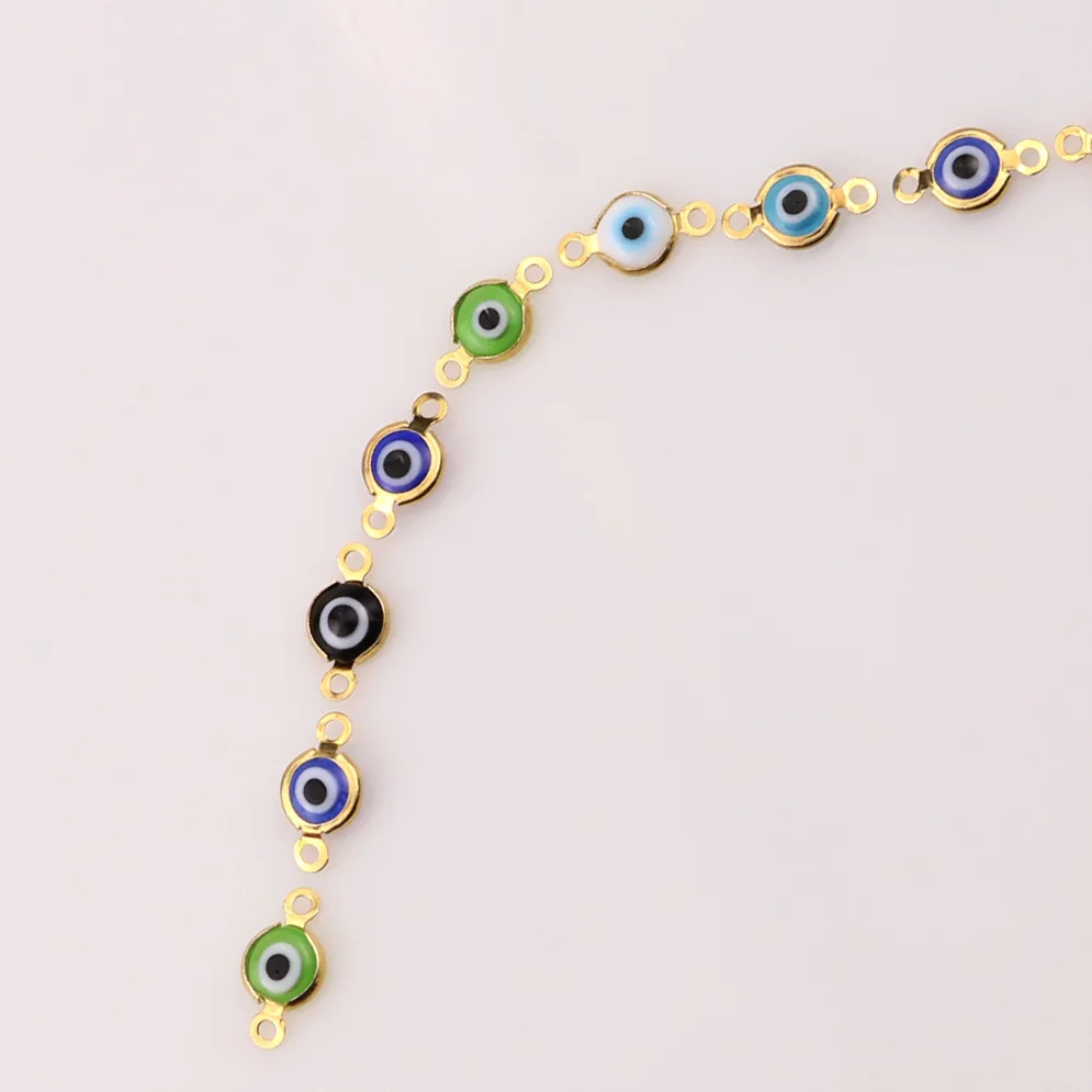 Смешанная круглая эмалированная подвеска Demon Eye Charms винтажное ювелирное изделие