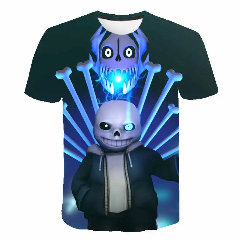 Undertale Cute Skull Sans Print 3d T Shirt Men Women Hipster Hip Hop Tshirt Boys Cool Summer Short Sleeve T Shirt Unisex Punk Te T Shirts Aliexpress - roblox undertale shirt