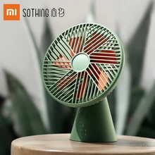 Xiaomi Sothing ventilatore da tavolo versione foresta pluviale Mini ventilatore ricaricabile portatile rimovibile Super vento silenzioso ventola di raffreddamento per la casa