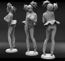 

1/24 75mm 1/18 100mm Resin Model Lovely Pretty Girl 3D Print Figure Sculpture Unpainted RW-064