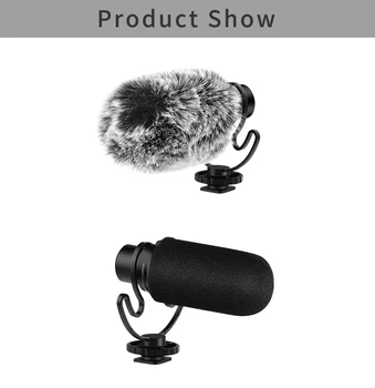 

Ordro CM-100 External Microphone Portable Live Streaming Microphone for Canon Nikon DSLR Smartphone Video Camera Vlog