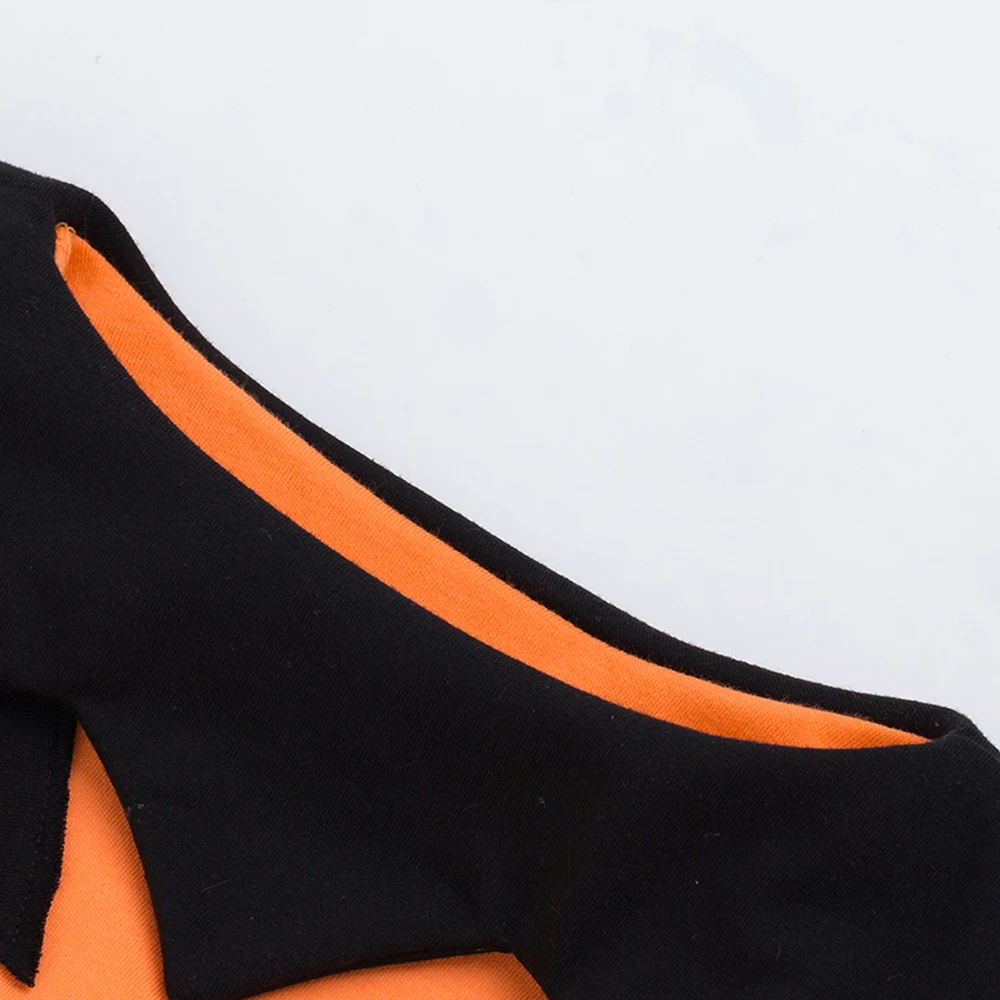 PatPat для малышей на Хэллоуин с надписью Trick or treat Стиль боди с короткими рукавами Нижняя кнопка осень хлопок тыквы с круглым вырезом для малышей на возраст от 0 до 24 месяцев