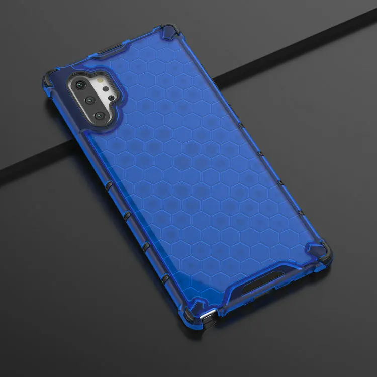 Синий Силиконовый бампер Etui для Coque samsung Note 10 Plus Чехол samsung Note 10 Plus чехол ударная Защита для samsung Galaxy Note10 - Цвет: Синий