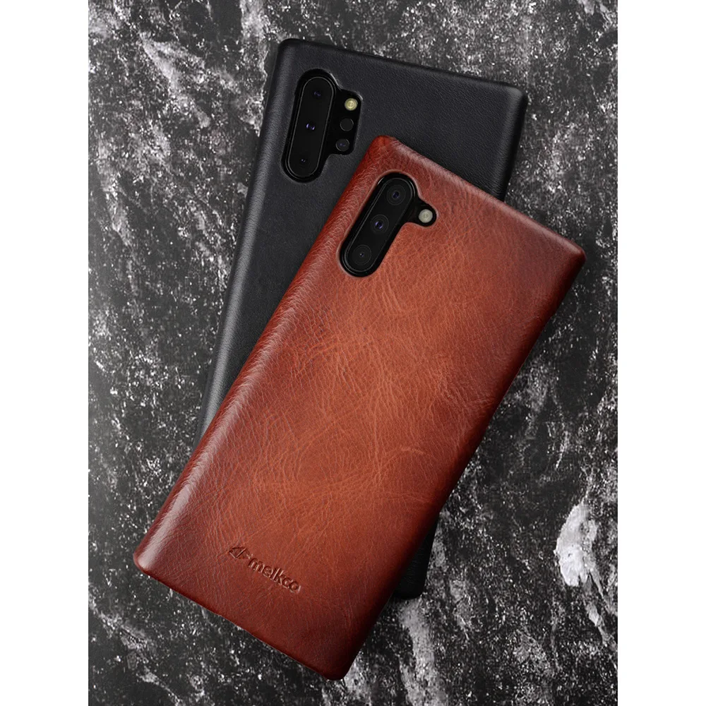 Premium Cowhide Leather Phone Case - Luxurious Back Cover for Business Professionals